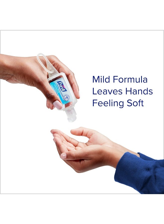 Purell Advanced Hand Sanitizer Variety Pack, Naturals and Refreshing Gel, 1 Fl Oz Travel Size Flip-Cap Bottle with Jelly Wrap Carrier - Image 3
